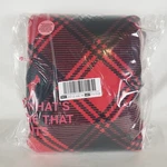 Victorias Secret Pink Cozy Blanket Red & Back Dog Plaid Winter 2025. Fixed Price $39.99.