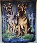 German Shepherd Police Dog Dedication Queen Size Blanket. Fixed Price $61.87.