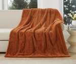 Cozy Haven Oversized Faux Fur Throw Blanket, Copper, 50" 72". Fixed Price $25.00.