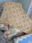 Vintage Tropical Palm Tree Jacquard Chenille Throw Blanket Beaded Fringe 40 X 58. Fixed Price $34.99.