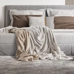Mon Chateau Luxury Over-sized Ultra Soft Reversible Flannel Throw Blanket For Co. Fixed Price $83.15.