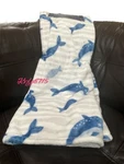 Dolphin Fish Sea Beach Blue Home Summer Plush Throw Blanket Oversized 50X70" Nwt. Fixed Price $40.00.