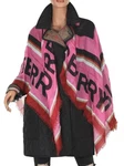 New Burberry Luxury Bubblegum Pink Modal Logo Oversized Scarf Wrap Shawl. Fixed Price $280.49.