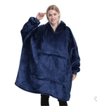 Unisex Grey Oversized Blanket Hoodie Catalonia Fleece Pullover Black. Fixed Price $25.00.