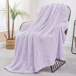 Exclusivo Mezcla Fleece Throw Blanket For ( 50X70 In ), Lilac Purple. Fixed Price $24.84.