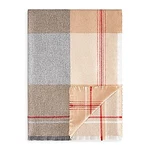 Arlotta Home Soft Luxury Wool Cashmere Plaid Fringed Throw - Tan Multicolor. Fixed Price $111.77.
