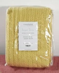 Rizzy Home- Textured Striped Throw Blanket, Yellow, 50"X60". Fixed Price $44.99.