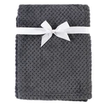 Hudson Baby Infant Plush Waffle Blanket, Charcoal, One Size. Fixed Price $12.99.