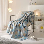 Mainstays Cozy Fleece Throw Blanket Gray Paw 50X60. Fixed Price $6.13.
