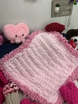 Chunky Super Soft Hand Knit Baby Blanket 28X28 Inch Perfect For Gifts. Fixed Price $50.00.