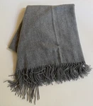 Magaschoni Home Gray 100% Cashmere Fringe Throw Blanket New. Fixed Price $84.99.