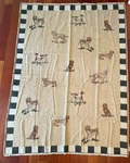 Anthropologie Woven Jacquard Patterned Dog Print Throw Blanket Nwt 50X70. Fixed Price $60.00.