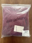 New State Cashmere 100% Pure Throw Blanket With Fringes Burgandy. Fixed Price $89.98.