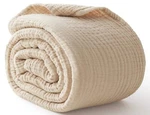 100% Cotton Large 50"X 70", 6 Layers Muslin Blankets, Cooling And Soft. Fixed Price $34.97.