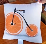 Deny Designs Vitamin Throw Pillow By Florent Bodart X16" Oranges Bicycle. Fixed Price $9.99.