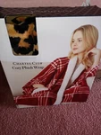 Charter Club Leopard Women's 50" X 70" Throw Cozy Plush Wrap, One Size. Fixed Price $39.00.