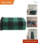 Reversible Sherpa & Cotton Throw Blanket 50X60 Cozy Lounge Couch Bedding. Fixed Price $30.97.