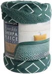 Life Comfort, 98" X 92" Sherpa Fleece Reversible Queen Blanket. Fixed Price $59.99.