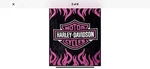 Super Soft Plush Classic Black Harley Davidson Blanket / Throw Full Or Queen. Fixed Price $45.00.