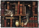 Fredrick The Literate Throw Charles Wysocki Inspired 70 X 53 Woven Cotton. Fixed Price $59.98.
