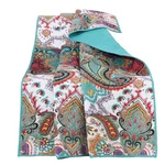 Greenland Home Nirvana 100% Cotton Quilted Throw Blanket, Teal. Fixed Price $69.19.
