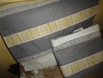 Republic Native Stripe Gray Gold Boho (2PC) Twin Duvet Set 100% Cotton. Fixed Price $55.20.