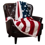 American Flag Print Super Soft Sherpa Throw Blanket Stylish Home Decor. Fixed Price $79.85.