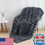 Ikalife Cozy Faux Fur Throw For Couch Warm Fuzzy Blanket, Soft Plu. Fixed Price $76.12.