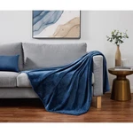Solid Plush Dark Blue Polyester 60 In. X 80 Throw Blanket. Fixed Price $41.29.