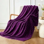 Whale Flotilla Flannel Fleece Blanket For THROW(50X60 Inch), Purple. Fixed Price $24.99.