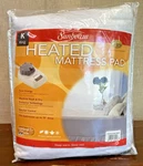 Sunbeam King Heated Mattress Pad Dual Controls Thermofine Nos Sealed 2006. Fixed Price $139.99.