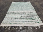 Vintage Traditional Handmade Moroccan Handira Sequin Wedding Blanket 7.6X5 Ft. Fixed Price $375.00.