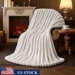 Cozy Faux Fur Blanket Soft Plush Warm Decorative Machine Washable Gift Idea. Fixed Price $73.22.