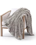 Ugg Adalee Faux Fur Throw Blanket 50X70 Seal Gray. Fixed Price $59.00.