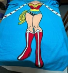 Wonder Woman Northwest The Company Wearable Blanket 68" X 46" Throw With Sleeves. Fixed Price $34.95.