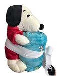 Peanuts New Snoopy Red Puffer Jacket Plush & Fleece Christmas Throw Blanket Set. Fixed Price $25.49.