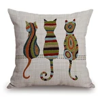 Cute Animal Cat Throw Pillow Cover Patio Furniture Knitted Design Kitten Family. Fixed Price $15.66.