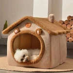 Dog House Foldable Cat Kennel Bed Mat With Cushion Non-slip Bottom Nest. Fixed Price $17.99.