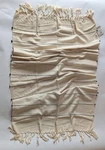 Nwt Sseko Designs Hand Loomed Towel Throw Blanket Cream Black Stripe 30"X72". Fixed Price $34.99.