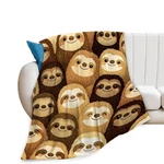 40X50 Inch Cute Sloth Throw Blanket Soft Warm Fleece Fuzzy Plush & #1 Bedding. Fixed Price $30.69.