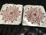 Calitime Embroidered Cozy Throw Pillow Covers Cases For Couch Sofa Home. Fixed Price $25.00.
