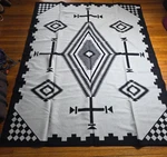 Pendleton Los Ojos Jacquard Wool Blanket Black White Aztec Southwestern Twin. Fixed Price $319.99.