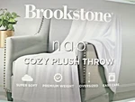 Brookstone Nap Cozy Plush Throw 60 X 70 Solid White Adult 100% Polyester Comfort. Fixed Price $59.77.