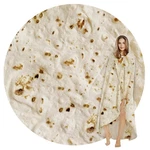 Searoomy Burritos Tortilla Throw Blanket, Wrap Novelty Funn.... Fixed Price $34.32.