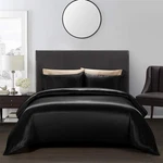 Aimay 3 Piece Satin Duvet Cover Bedding Sets Black Queen,. Fixed Price $45.22.