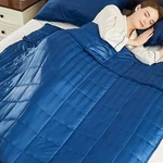 Anfie Weighted BLANKET(48"X72" 20LBS),ULTRA Soft And 48X72-20LB, Navy Blue. Fixed Price $43.62.