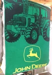 Biederlack Vtg John Deere Logo Tractor Large Fleece Blanket 75 X 56 Farm Usa. Fixed Price $40.00.