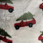 Nwot Berkshire Blanket Velvetsoft Plush Holiday Throw Red Truck & Tree. Fixed Price $30.00.