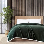 - King Blanket, Reversible Fleece & Faux Shearling Bedding, Plush Home Decor (so. Fixed Price $63.99.