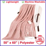 Heated Blanket Electric Throw 50"X60", W/ 4 Heating Levels. Fixed Price $46.48.